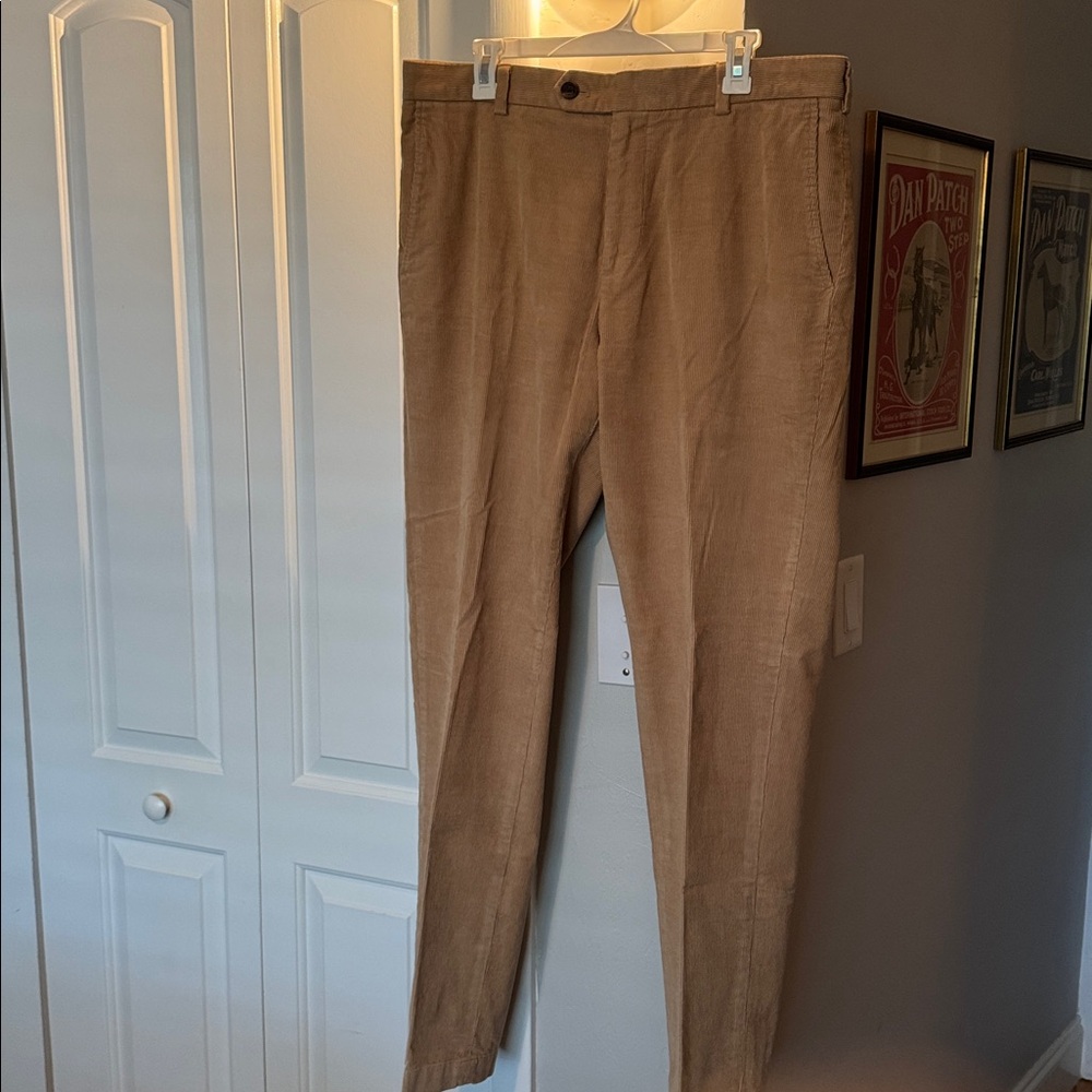 Brooks Brothers Men's Corduroy Pants in Light Brown